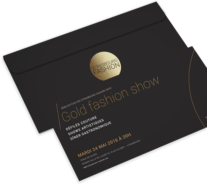 Invitations Gold Fashion Show